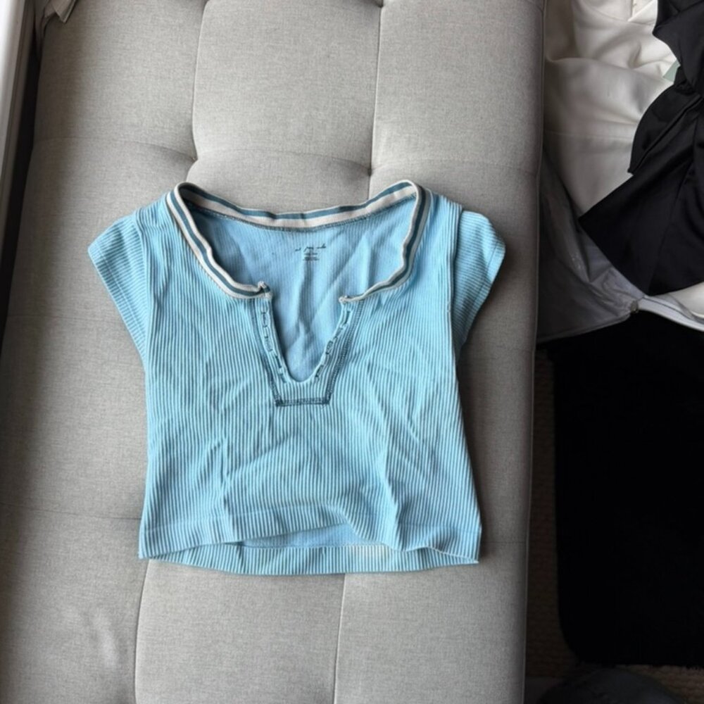 Blue Out From Under Go For Gold Seamless Crop